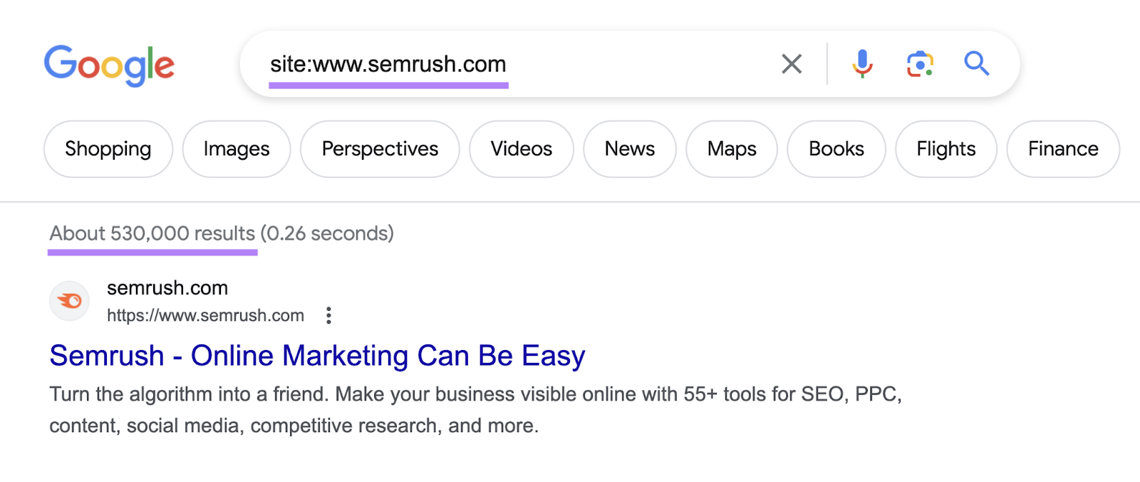 Google shows about 530,000 results for “site:seme2.bdseotools.com” search